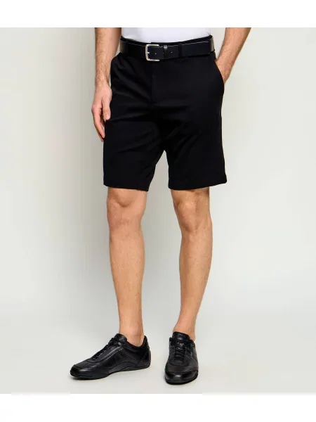 BOSS GREEN Pantaloni scurți chino S_Commuter-J | easy iron negru
