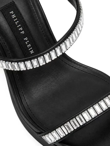 Sandale Philipp Plein cu platformă negru