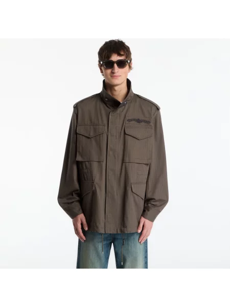 Geacă parka Kenzo cu strasuri gri
