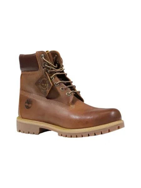 Botki Timberland skórzane brązowe