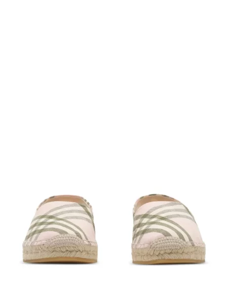 Espadrile Burberry în carouri roz