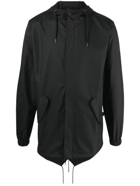 Geacă parka Rains cu glugă negru
