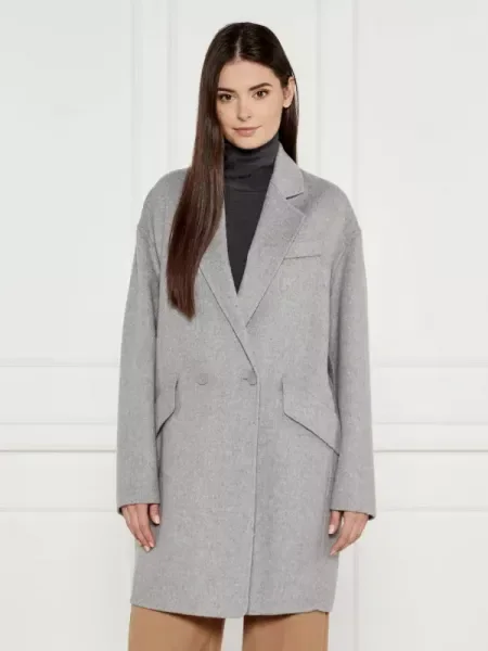 RIANI Palton Mantel cu adaos de lână gri