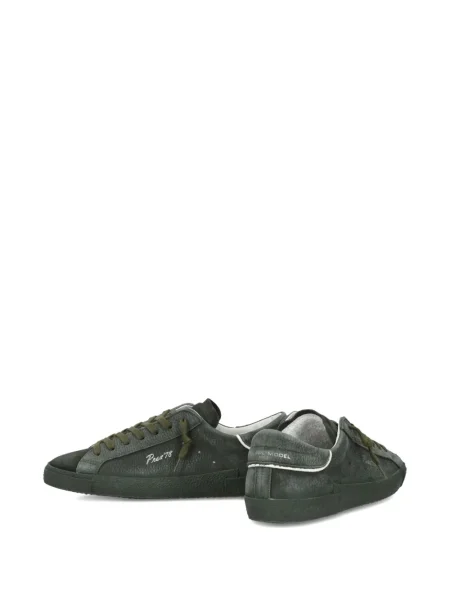 Sneakerși Philippe Model Paris din piele de căprioară verde