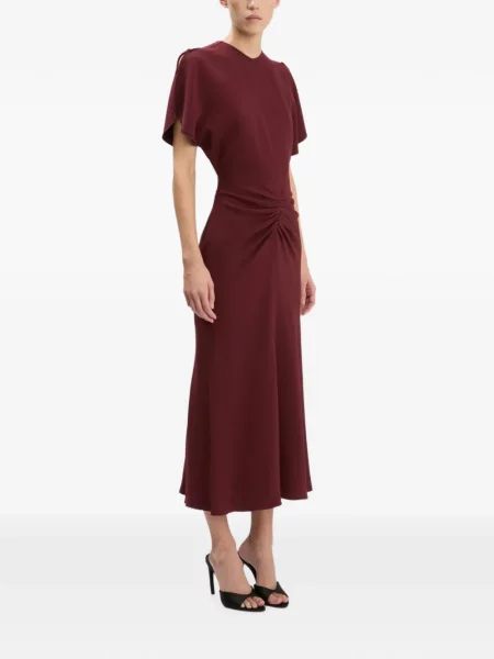 Rochie midi Victoria Beckham roșu