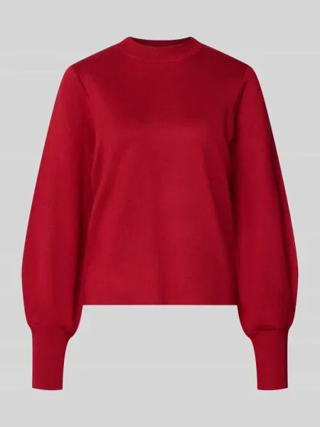 Sweter o kroju regular fit z bufiastymi rękawami od Jake*s Collection