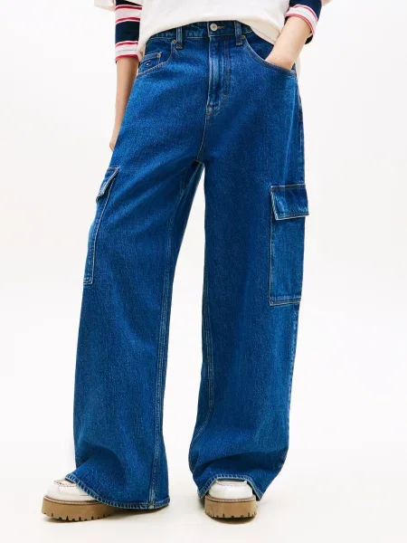 Tommy Jeans Cargo farmer CHARLIE farmer kék