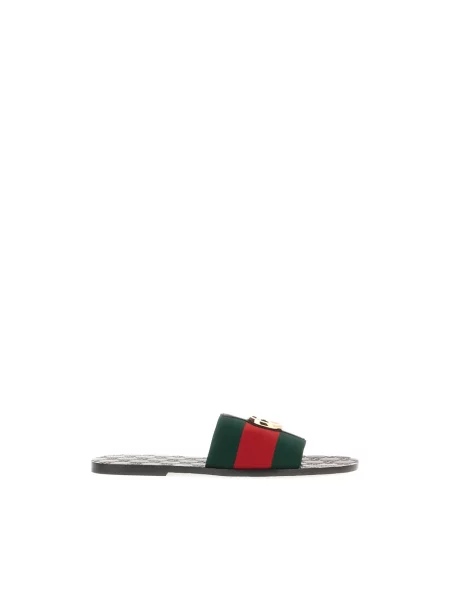 Klapki Gucci skórzane