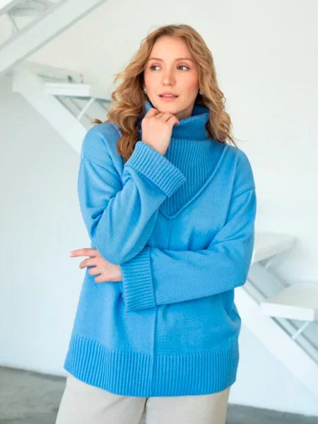Светр Nita вовна/акрил блакитний