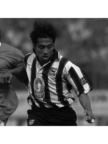 Koszulka retro piłkarska dla dorosłych Ipswich Town FC Goście czarny