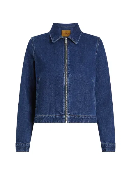 Calvin Klein Jeans Geacă de primăvară-toamnă denim albastru