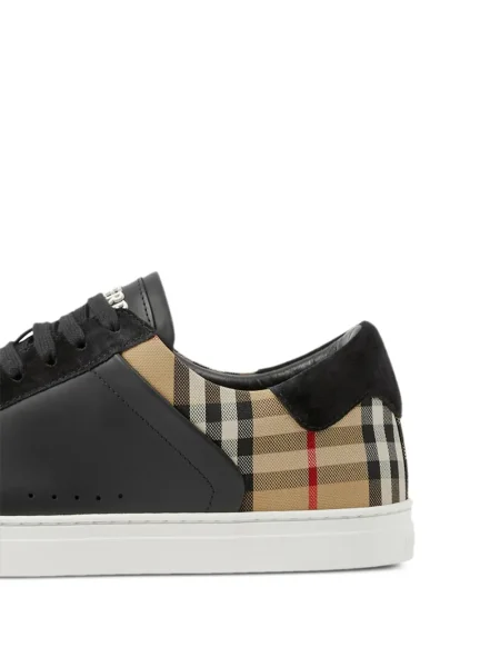 Tenisice Burberry od brušene kože karirane crna