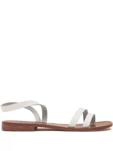 Sandale Sommet din piele alb