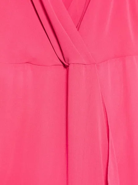 Rochie Emme cu volane plic roz