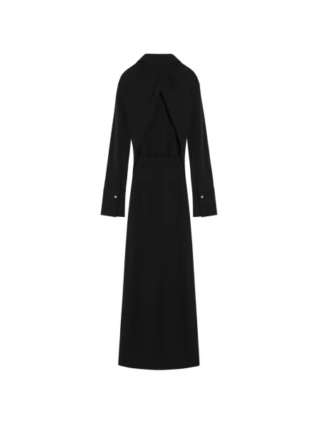 Rochie tip cămașă Max Mara din jerseu negru