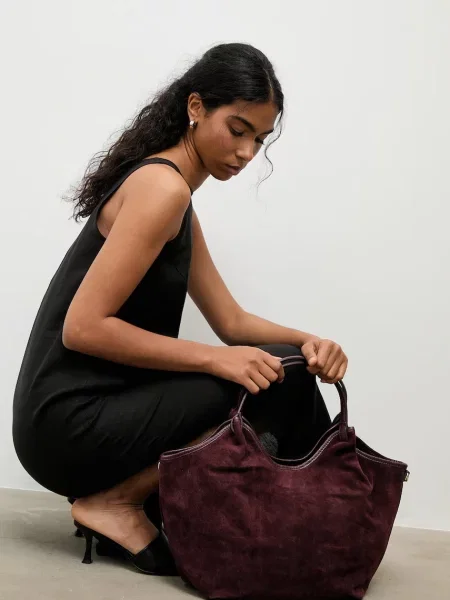 Answear.LAB kabelka typu shopper dámska semišová
