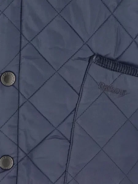 Gulerat matlasat geacă Barbour de catifea cord albastru