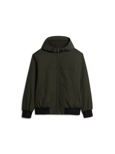 Kurtka bomber z kapturem z nylonu Superdry Surplus zielony