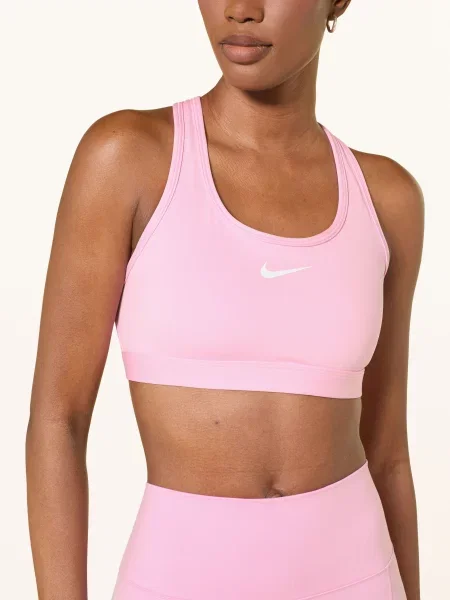 Nike Sportovní Podprsenka Swoosh růžová