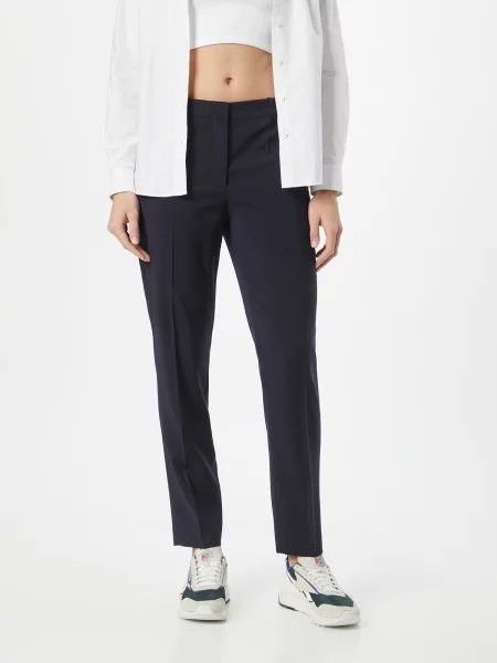 BOSS Black Pantaloni cu dungă TILUNAH noapte albastru