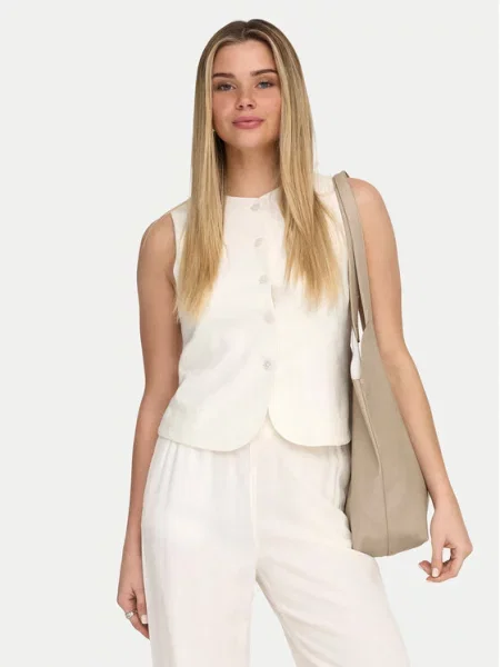 ONLY Vestă de costum Goa alb