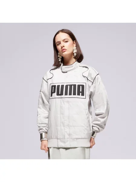 Puma Kurtka Relaxed Racer Jacket szara