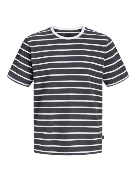 JACK & JONES Tričko JPRBLANOLAN antracitová bílá