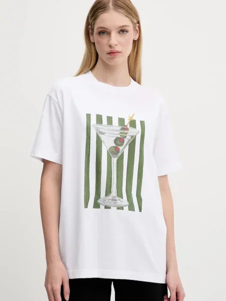 Тениска Abercrombie & Fitch дамска бяло
