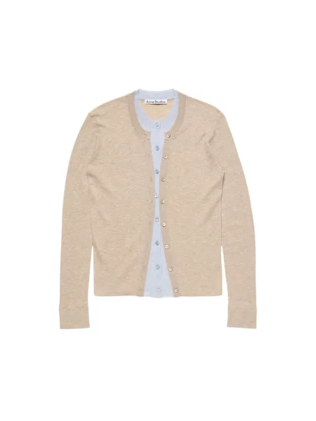 Kardigan Acne Studios wełniany beżowy