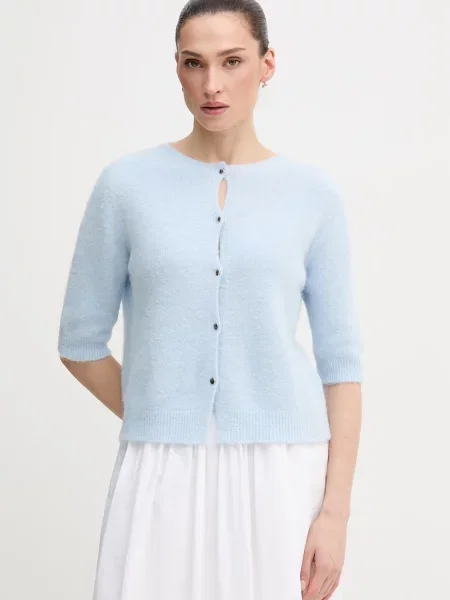 OUI cardigan cu alpaca albastru