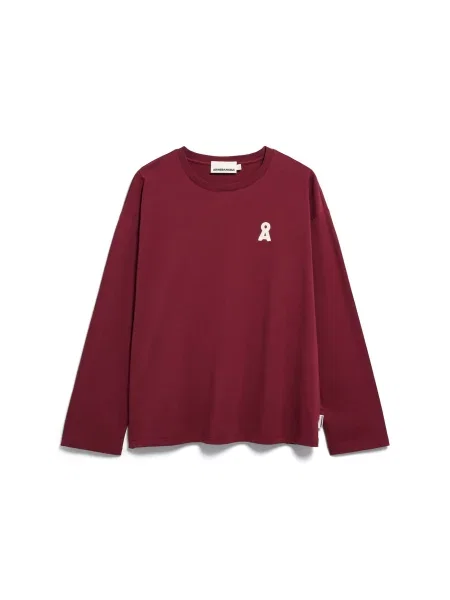 ARMEDANGELS Tricou FIETAA roșu alb