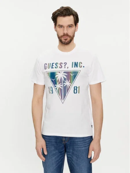 GUESS Tricou alb