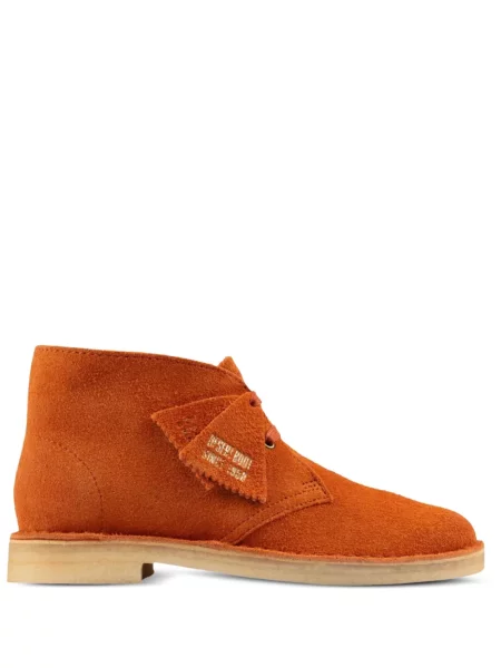 Ghete desert Clarks Originals din piele de căprioară portocaliu