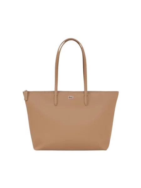 Lacoste torebka tote brązowa