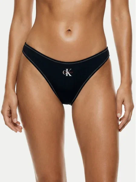 Calvin Klein Swimwear Bikini partea de jos Negru alb