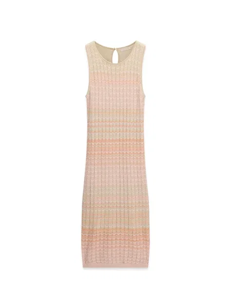 GUESS Rochie tricotat ROSALYN crem / piersică / pastel portocaliu