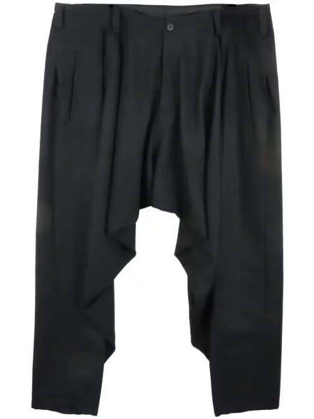 Pantaloni Yohji Yamamoto de lână negru