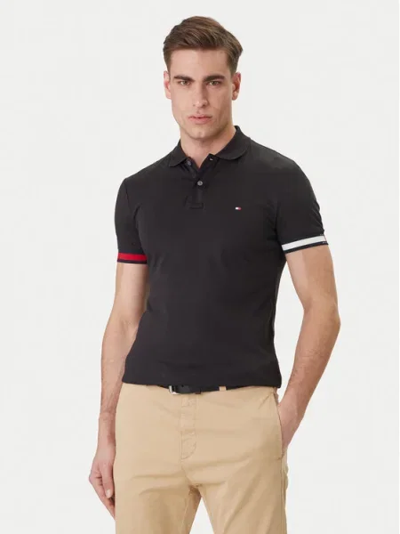 Tommy Hilfiger Tricou polo negru