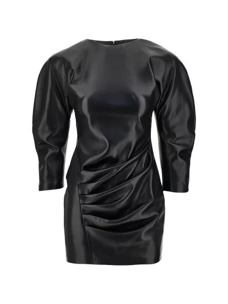 Lung rochie mini The Andamane cu volane negru