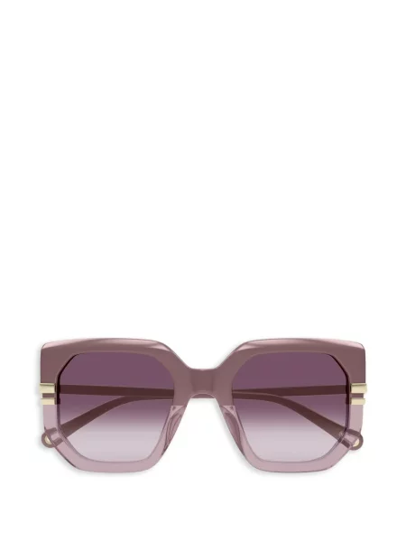 Ochelari de soare Chloé Eyewear cu imprimeu geometric violet