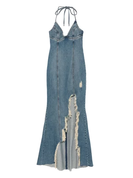 Denim ruha Blumarine kék