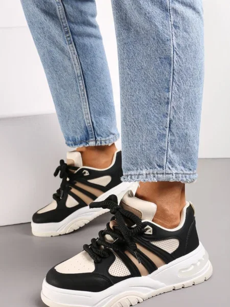 Sneakerși Inny chunky negru