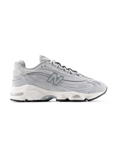 New Balance sneakers din piele întoarsă gri
