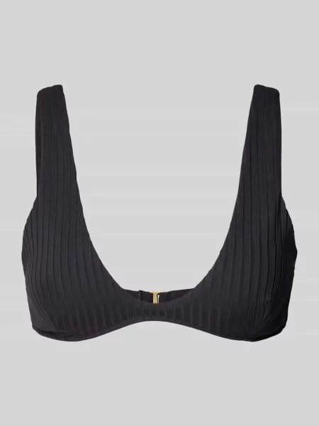 Top bikini z fakturowanym wzorem Rip Curl czarne