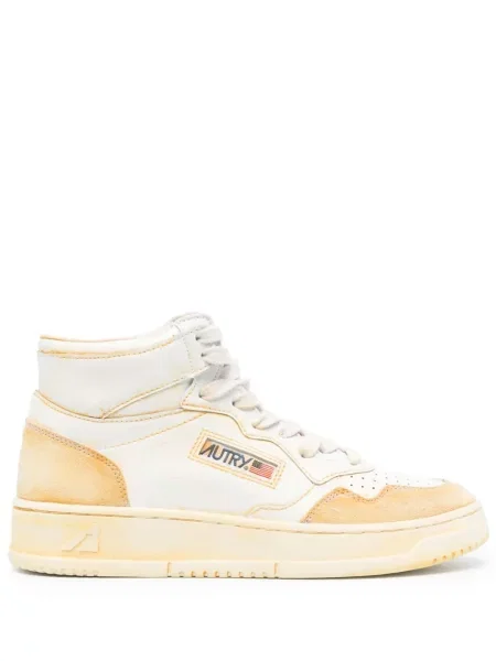 Sneakerși Autry cu șireturi din dantelă