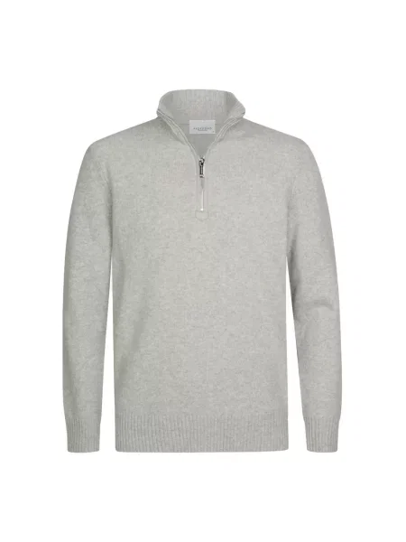 Sweter z golfem Profuomo szary