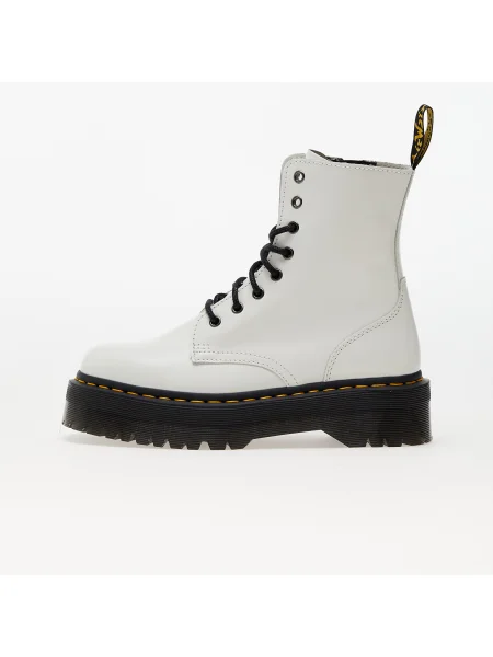 Botki Dr. Martens na platformie białe