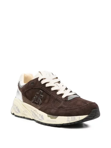 Sneakerși Premiata din piele de căprioară maro
