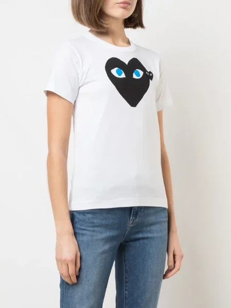 Tričko Comme Des Garçons Play bílé