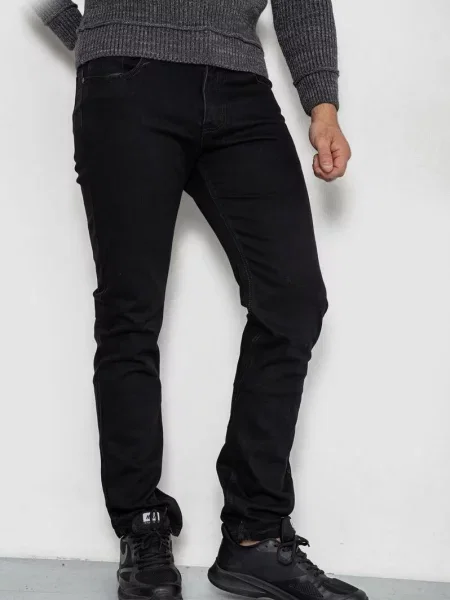 Прямі джинси Ager бавовна/поліестер чорний